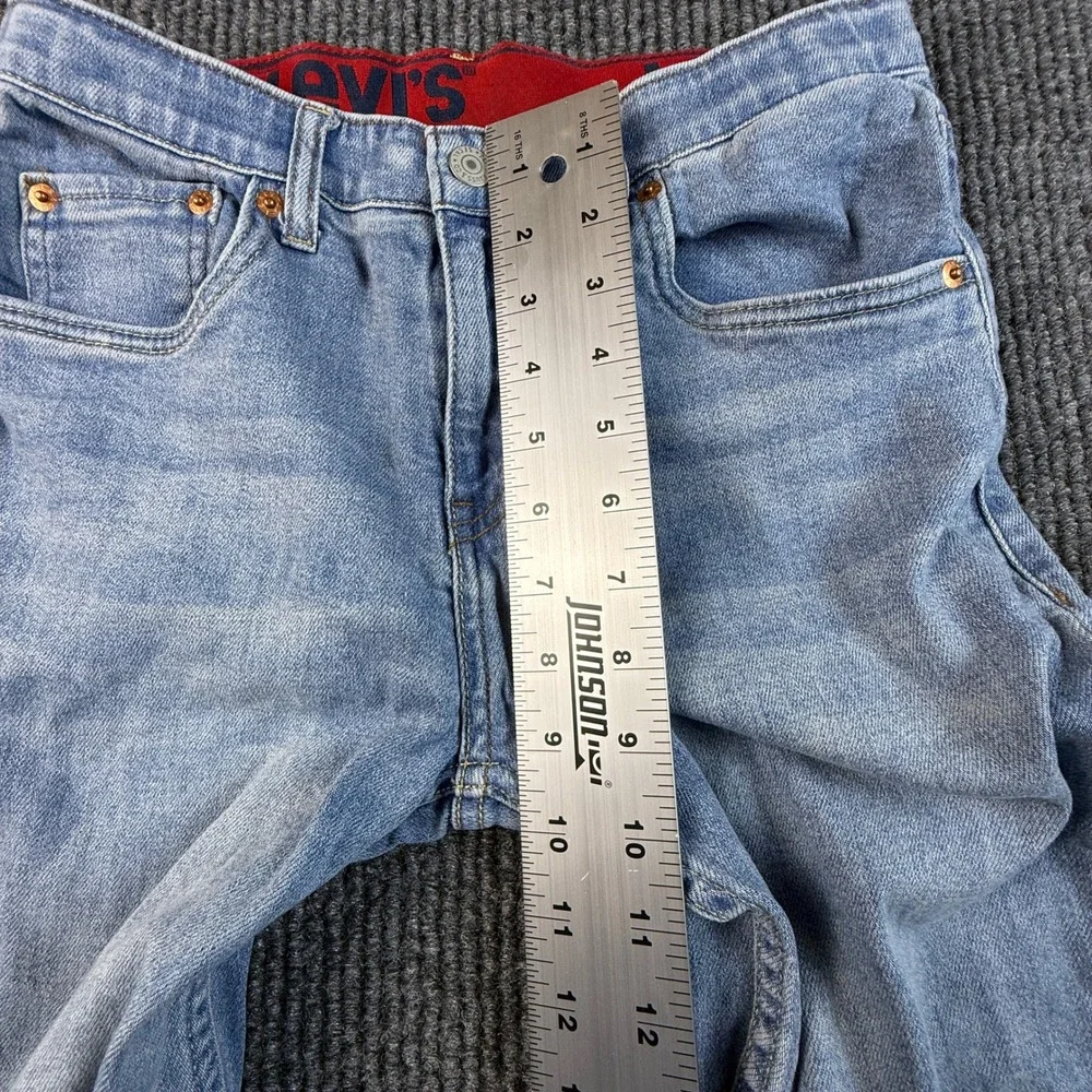 Levis 514 Straight Fit Jeans Kids Size 16 Regular Light Wash Denim 28x30